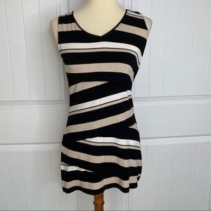 WHBM ruffle layered tunic top size small